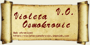 Violeta Osmokrović vizit kartica